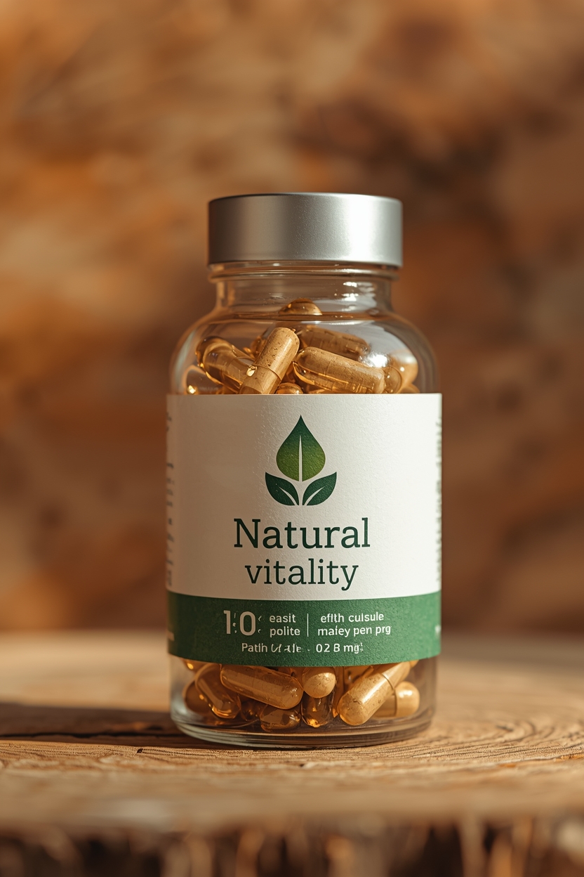 Reviora natural vitality supplement bottle with capsules